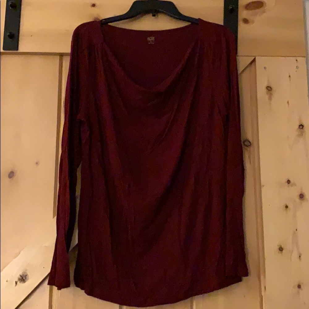 Apt 9 partial cowl neck dress shirt